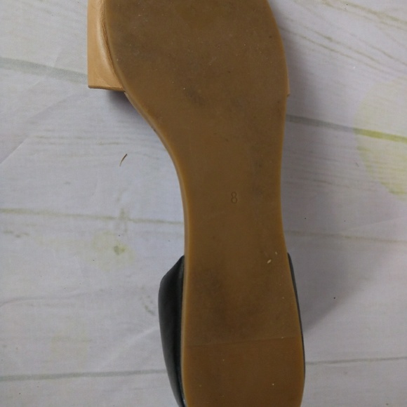 Madewell's 1937 Tan Black Slip On Flats Sz 8 Shoes - Picture 4 of 8